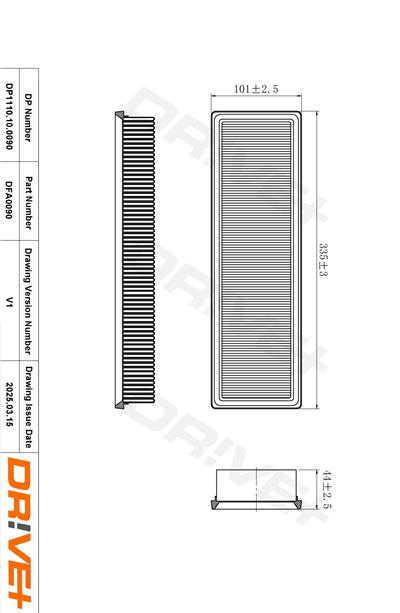 Dr!ve+ DP1110.10.0090 Číslo výrobce: DFA0090. EAN: 5907714165337.