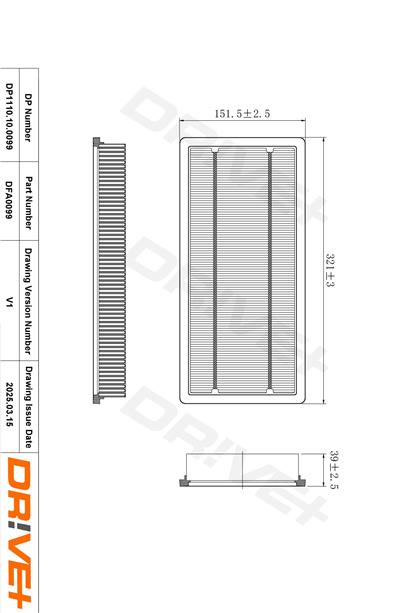 Dr!ve+ DP1110.10.0099 Číslo výrobce: DFA0099. EAN: 5907714165368.