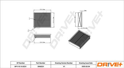 Dr!ve+ DP1110.10.0231 Číslo výrobce: DFA0231. EAN: 5907714152054.