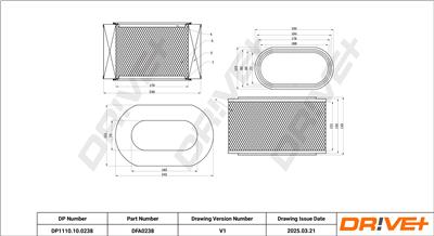 Dr!ve+ DP1110.10.0238 Číslo výrobce: DFA0238. EAN: 5907714169694.