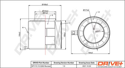 Dr!ve+ DP1110.10.0265 Číslo výrobce: DFA0265. EAN: 5907714169960.