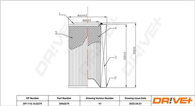 Dr!ve+ DP1110.10.0279 Číslo výrobce: DFA0279. EAN: 5907714170102.