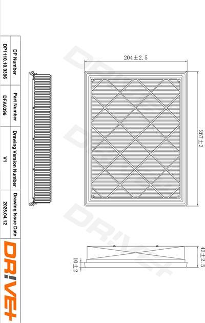 Dr!ve+ DP1110.10.0396 Číslo výrobce: DFA0396. EAN: 5907714171277.