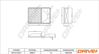 Dr!ve+ DP1110.10.0417 Číslo výrobce: DFA0417. EAN: 5907714171482.