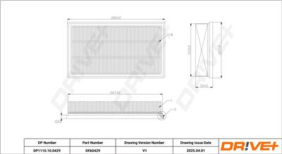 Dr!ve+ DP1110.10.0429 Číslo výrobce: DFA0429. EAN: 5907714171604.