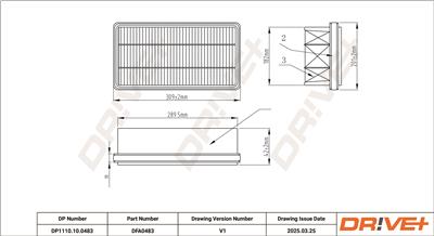Dr!ve+ DP1110.10.0483 Číslo výrobce: DFA0483. EAN: 5907714172144.