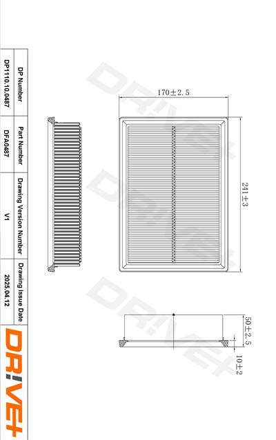 Dr!ve+ DP1110.10.0487 Číslo výrobce: DFA0487. EAN: 5907714172182.
