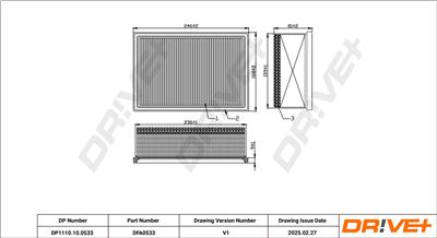 Dr!ve+ DP1110.10.0533 Číslo výrobce: DFA0533. EAN: 5907714172649.