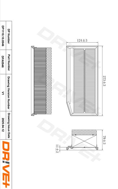 Dr!ve+ DP1110.10.0546 Číslo výrobce: DFA0546. EAN: 5907714172779.