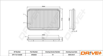 Dr!ve+ DP1110.10.0630 Číslo výrobce: DFA0630. EAN: 5907714173615.