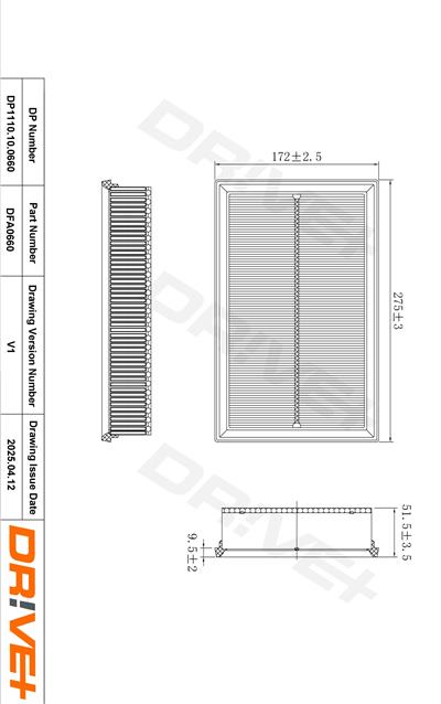 Dr!ve+ DP1110.10.0660 Číslo výrobce: DFA0660. EAN: 5907714173912.