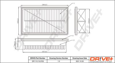 Dr!ve+ DP1110.10.0705 Číslo výrobce: DFA0705. EAN: 5907714174360.