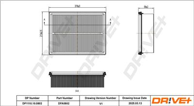 Dr!ve+ DP1110.10.0802 Číslo výrobce: DFA0802.