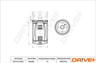 Dr!ve+ DP1110.11.0022 Číslo výrobce: DFL0022. EAN: 5907714163852.