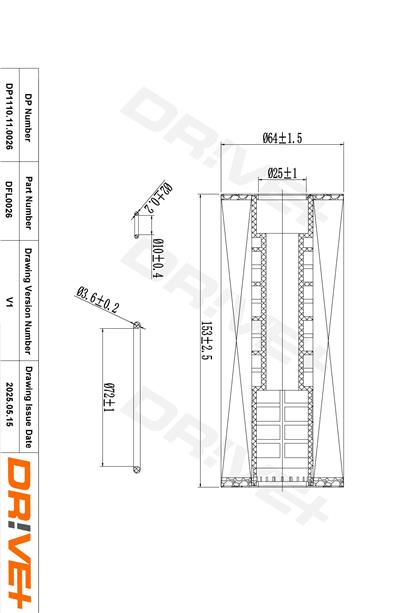 Dr!ve+ DP1110.11.0026 Číslo výrobce: DFL0026. EAN: 5907714163159.