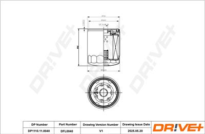 Dr!ve+ DP1110.11.0040 Číslo výrobce: DFL0040. EAN: 5907714163548.