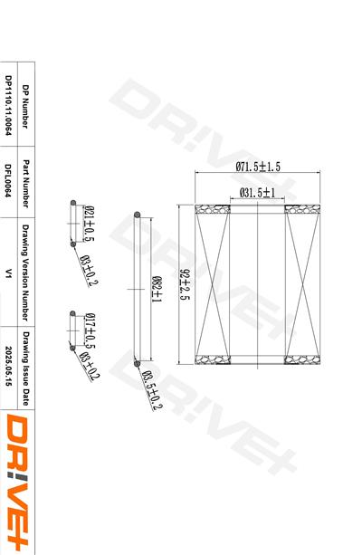 Dr!ve+ DP1110.11.0064 Číslo výrobce: DFL0064. EAN: 5907714163364.
