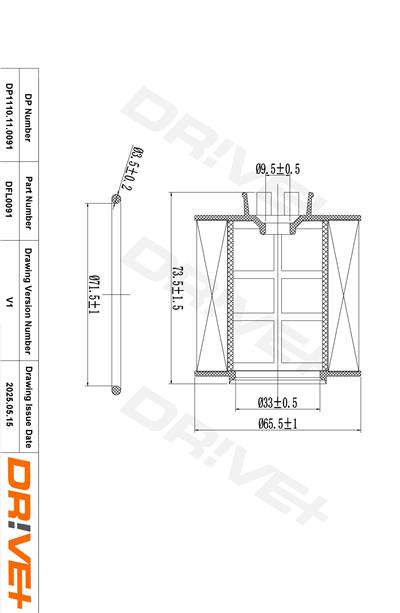 Dr!ve+ DP1110.11.0091 Číslo výrobce: DFL0091. EAN: 5907714163685.
