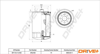 Dr!ve+ DP1110.11.0102 Číslo výrobce: DFL0102. EAN: 5907714164125.
