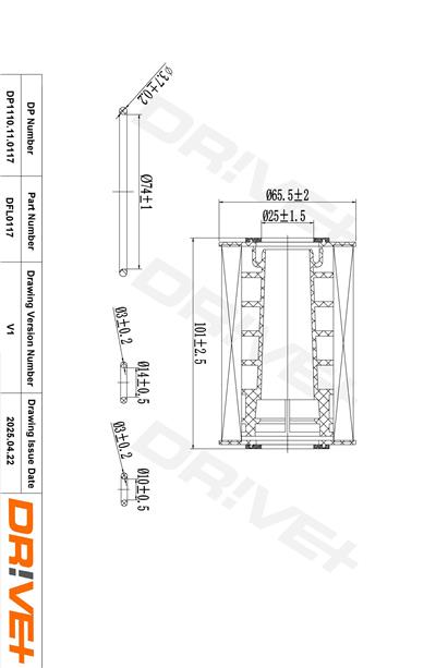 Dr!ve+ DP1110.11.0117 Číslo výrobce: DFL0117. EAN: 5907714163258.
