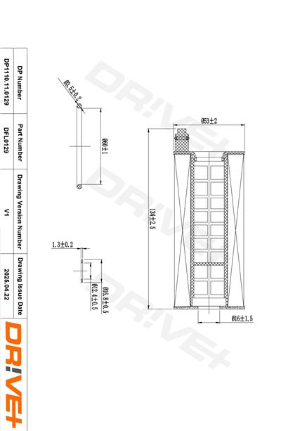 Dr!ve+ DP1110.11.0129 Číslo výrobce: DFL0129. EAN: 5907714163722.