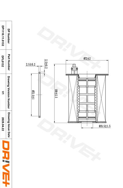 Dr!ve+ DP1110.11.0132 Číslo výrobce: DFL0132. EAN: 5907714163180.
