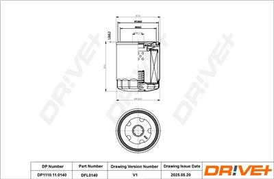 Dr!ve+ DP1110.11.0140 Číslo výrobce: DFL0140. EAN: 5907714152108.