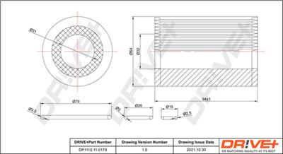 Dr!ve+ DP1110.11.0179 Číslo výrobce: DFL0179. EAN: 5907714152498.