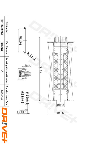 Dr!ve+ DP1110.11.0220 Číslo výrobce: DFL0220. EAN: 5907714167201.