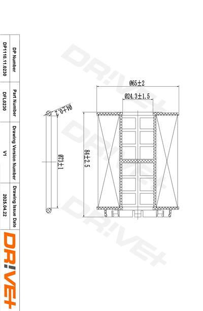 Dr!ve+ DP1110.11.0230 Číslo výrobce: DFL0230. EAN: 5907714167300.