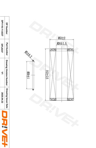 Dr!ve+ DP1110.11.0237 Číslo výrobce: DFL0237. EAN: 5907714167379.