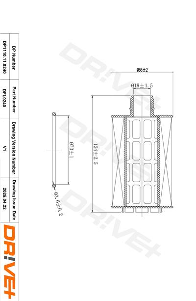 Dr!ve+ DP1110.11.0240 Číslo výrobce: DFL0240. EAN: 5907714167409.