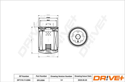 Dr!ve+ DP1110.11.0266 Číslo výrobce: DFL0266. EAN: 5907714167669.