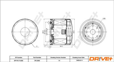 Dr!ve+ DP1110.11.0282 Číslo výrobce: DFL0282. EAN: 5907714167829.