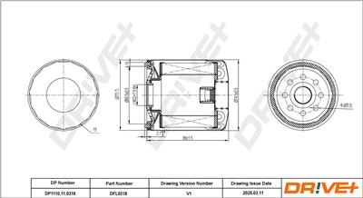Dr!ve+ DP1110.11.0318 Číslo výrobce: DFL0318. EAN: 5907714168185.