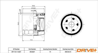 Dr!ve+ DP1110.11.0327 Číslo výrobce: DFL0327. EAN: 5907714168277.