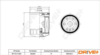 Dr!ve+ DP1110.11.0331 Číslo výrobce: DFL0331. EAN: 5907714179273.