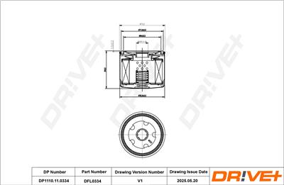 Dr!ve+ DP1110.11.0334 Číslo výrobce: DFL0334. EAN: 5907714179303.