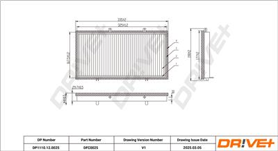 Dr!ve+ DP1110.12.0025 Číslo výrobce: DFC0025. EAN: 5907714162992.