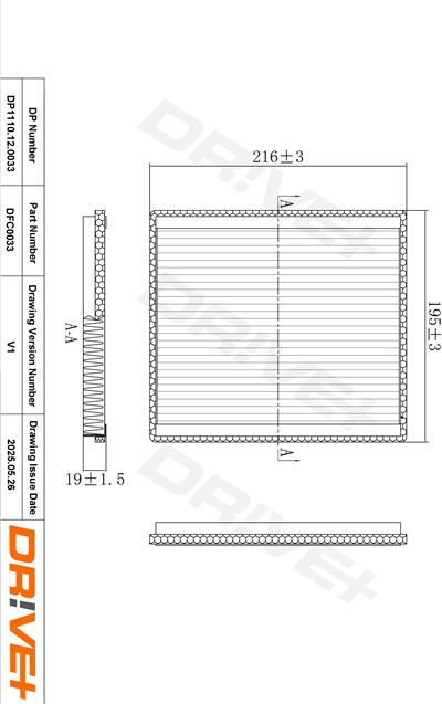 Dr!ve+ DP1110.12.0033 Číslo výrobce: DFC0033. EAN: 5907714162831.