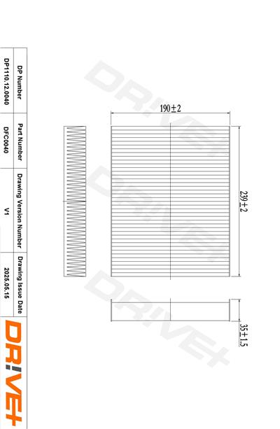 Dr!ve+ DP1110.12.0040 Číslo výrobce: DFC0040. EAN: 5907714162824.