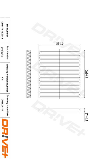 Dr!ve+ DP1110.12.0045 Číslo výrobce: DFC0045. EAN: 5907714162879.
