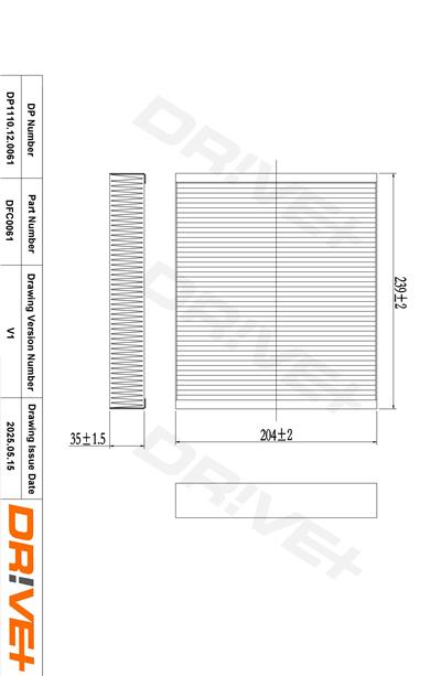 Dr!ve+ DP1110.12.0061 Číslo výrobce: DFC0061. EAN: 5907714162657.