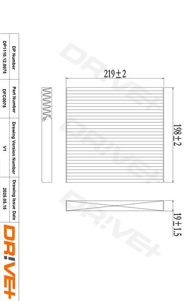 Dr!ve+ DP1110.12.0075 Číslo výrobce: DFC0075. EAN: 5907714152559.