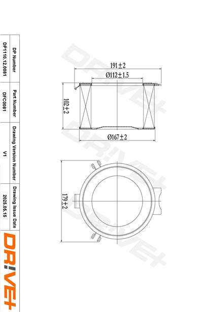 Dr!ve+ DP1110.12.0081 Číslo výrobce: DFC0081. EAN: 5907714152610.