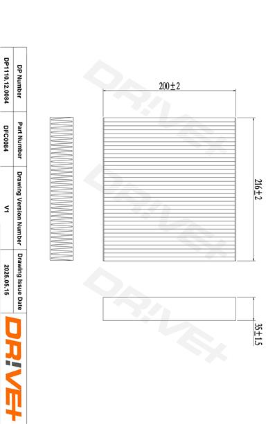 Dr!ve+ DP1110.12.0084 Číslo výrobce: DFC0084. EAN: 5907714152641.