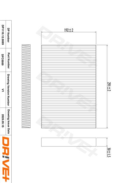 Dr!ve+ DP1110.12.0089 Číslo výrobce: DFC0089. EAN: 5907714152696.