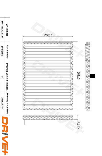 Dr!ve+ DP1110.12.0104 Číslo výrobce: DFC0104. EAN: 5907714152849.