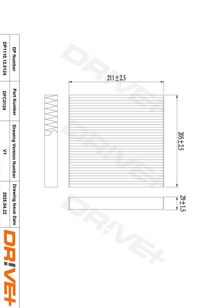 Dr!ve+ DP1110.12.0124 Číslo výrobce: DFC0124. EAN: 5907714153044.