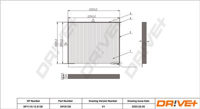 Dr!ve+ DP1110.12.0130 Číslo výrobce: DFC0130. EAN: 5907714153105.